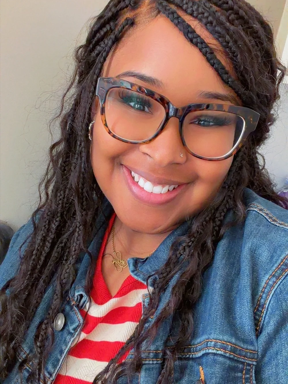 Black Faux Locs Goddess Braids - Women Hair